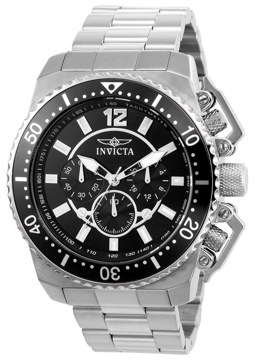Picture of Invicta 21952 48 in. Mens Pro Diver Quartz Multifunction Black Dial Watch