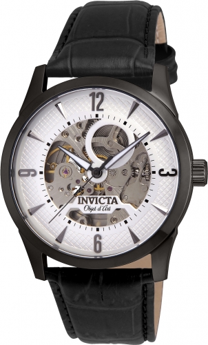 Picture of Invicta 22638 42 in. Mens Objet D Art Automatic 3 Hand White Dial Watch