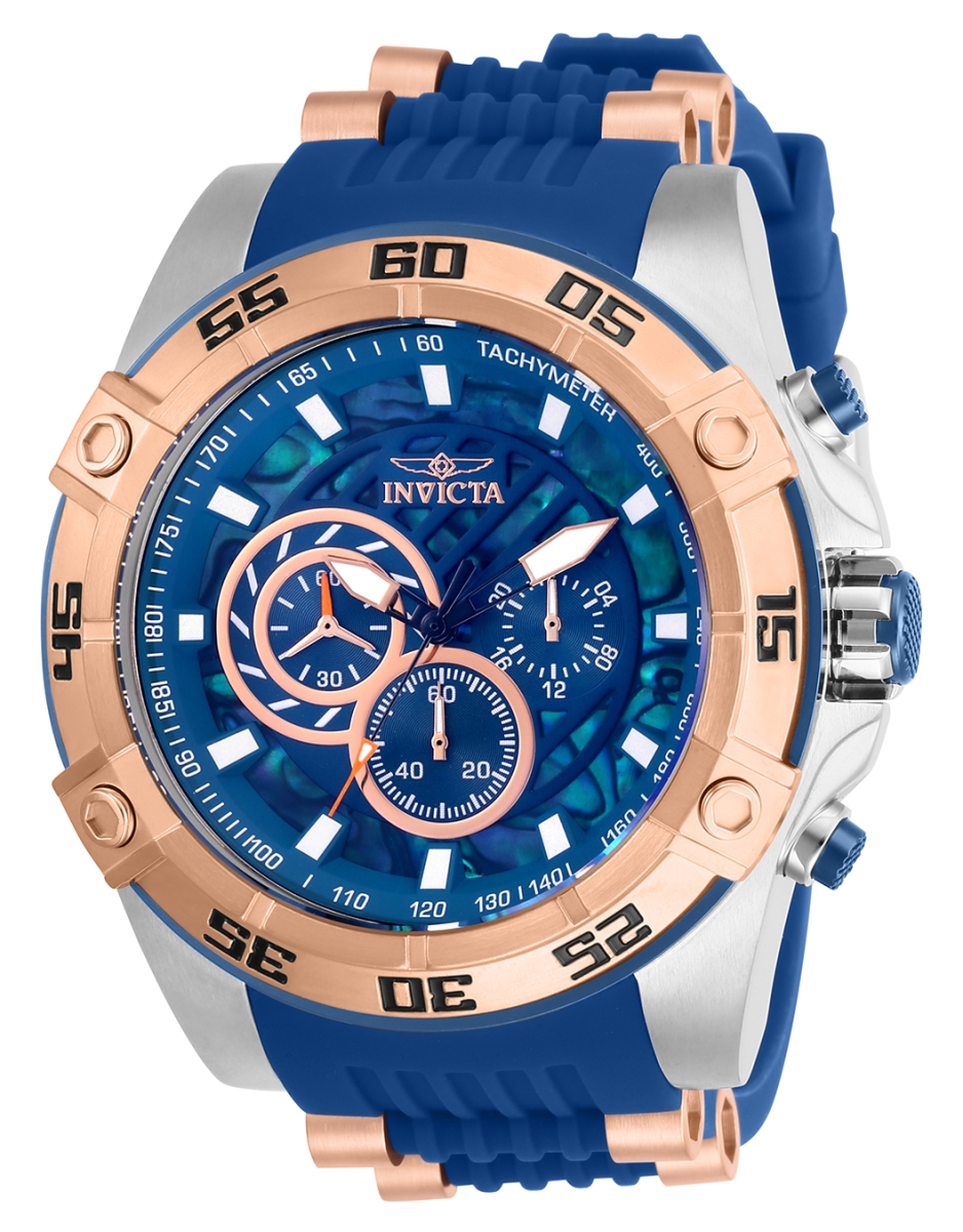 Picture of Invicta 27255 Mens Speedway Quartz Chronograph Blue Dial Watch with Blue & Rose Gold Tone