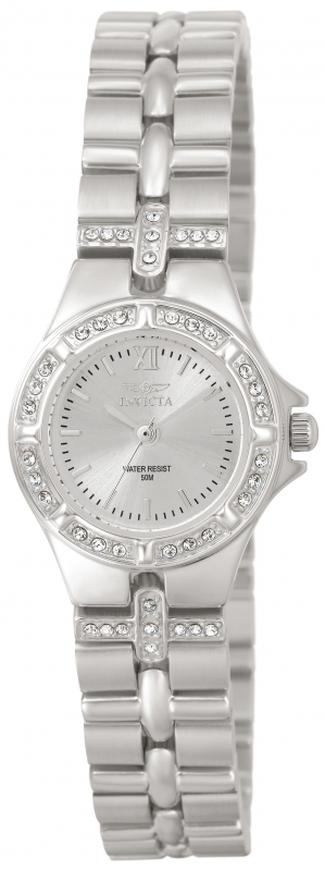 Womens Wildflower Quartz 3 Hand Silver Dial Watch