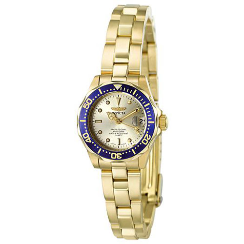 Picture of Invicta 4610 Lady Pro Diver Quartz 3 Hand Champagne Dial Watch