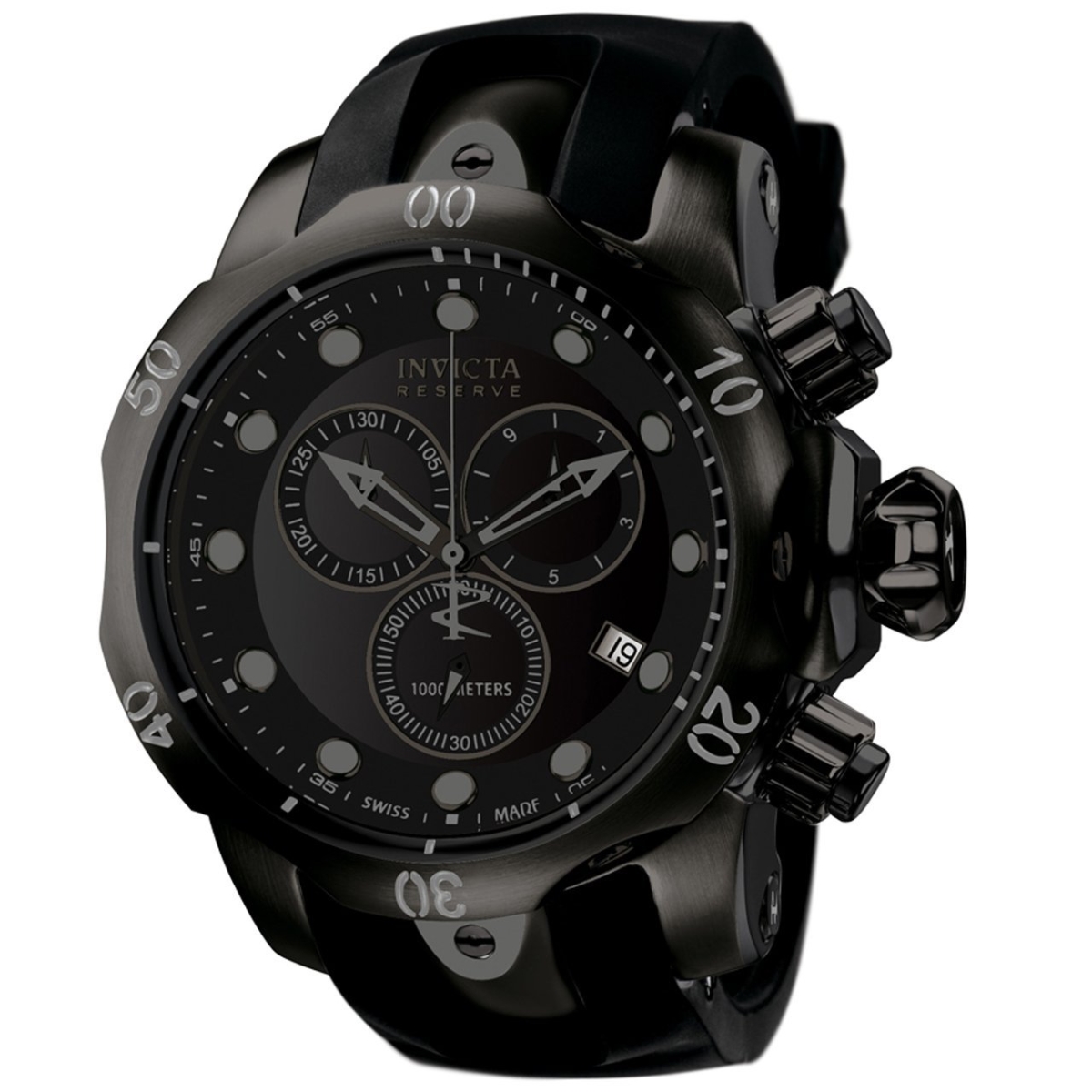 Picture of Invicta 6051 Mens Venom Quartz Chronograph Black Dial Watch with G10.211 Caliber