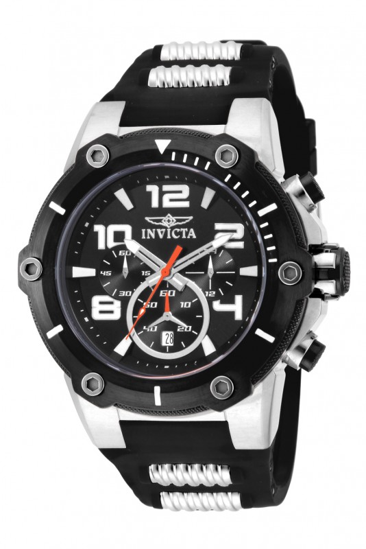 17202 Mens Speedway Quartz Chronograph Black Dial Watch