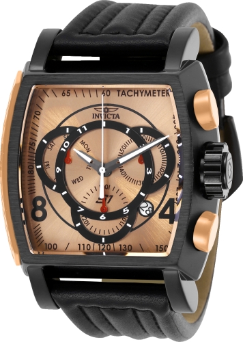 Picture of Invicta 27946 Mens S1 Rally Quartz Multifunction Rose Gold & Black Dial Watch
