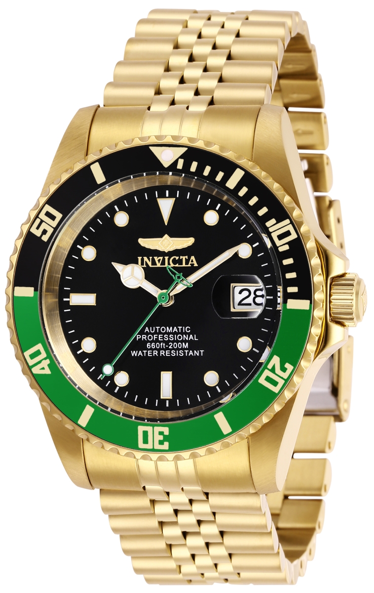 Picture of Invicta 29184 Mens Pro Diver Automatic 3 Hand Black Dial Watch with Stainless Steel Case