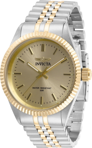 Picture of Invicta 29382 Mens Specialty Quartz 3 Hand Champagne Dial Watch with Diver Buckle