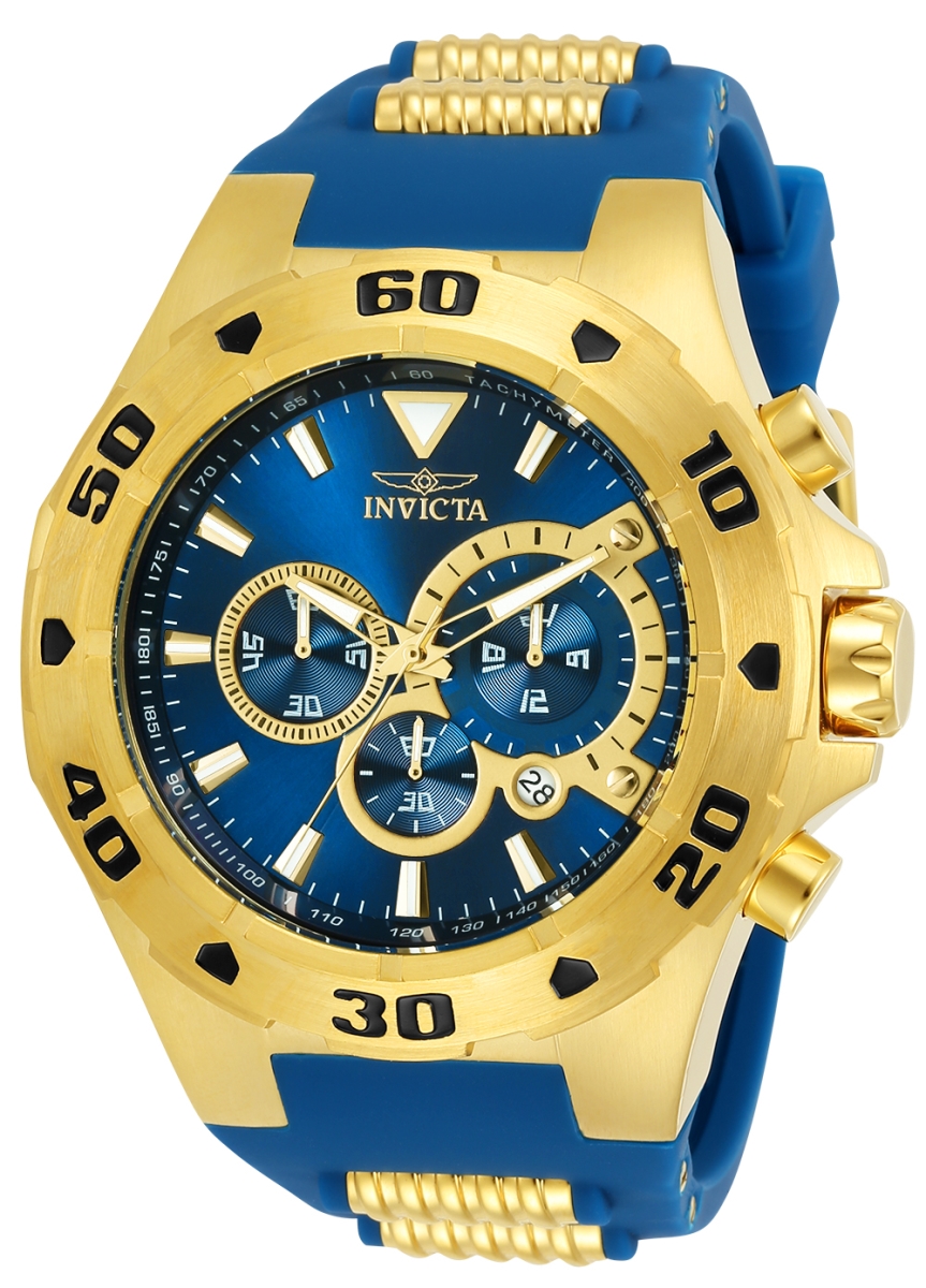 Picture of Invicta 24681 Mens Pro Diver Quartz Multifunction Blue Dial Watch with VD53 Caliber