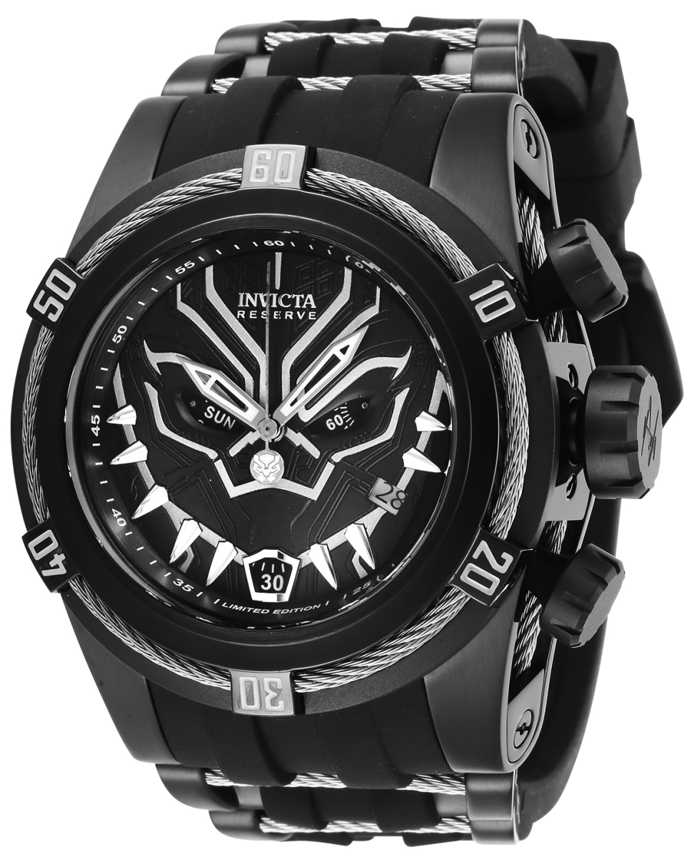 Picture of Invicta 27007 Mens Marvel Quartz Chronograph Black & Silver Dial Watch
