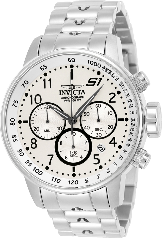 Mens S1 Rally Quartz Multifunction Silver Dial Watch -  Invicta, IN776331