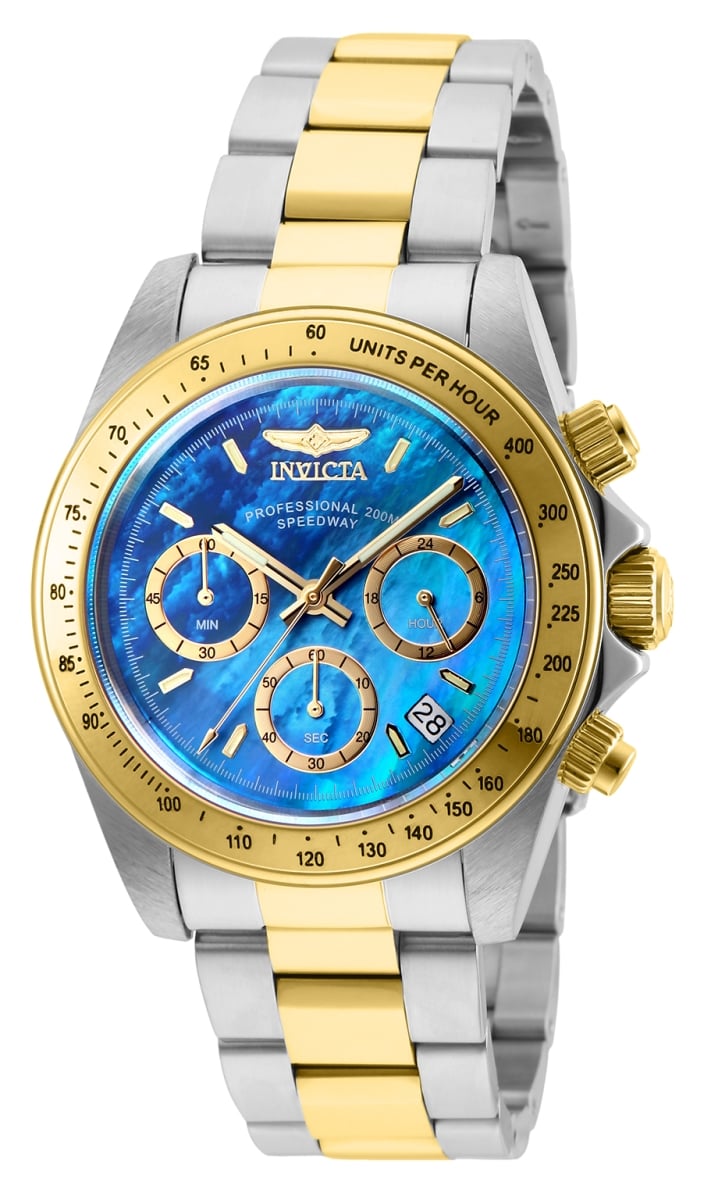 28668 Mens Speedway Quartz Chronograph Blue Dial Watch
