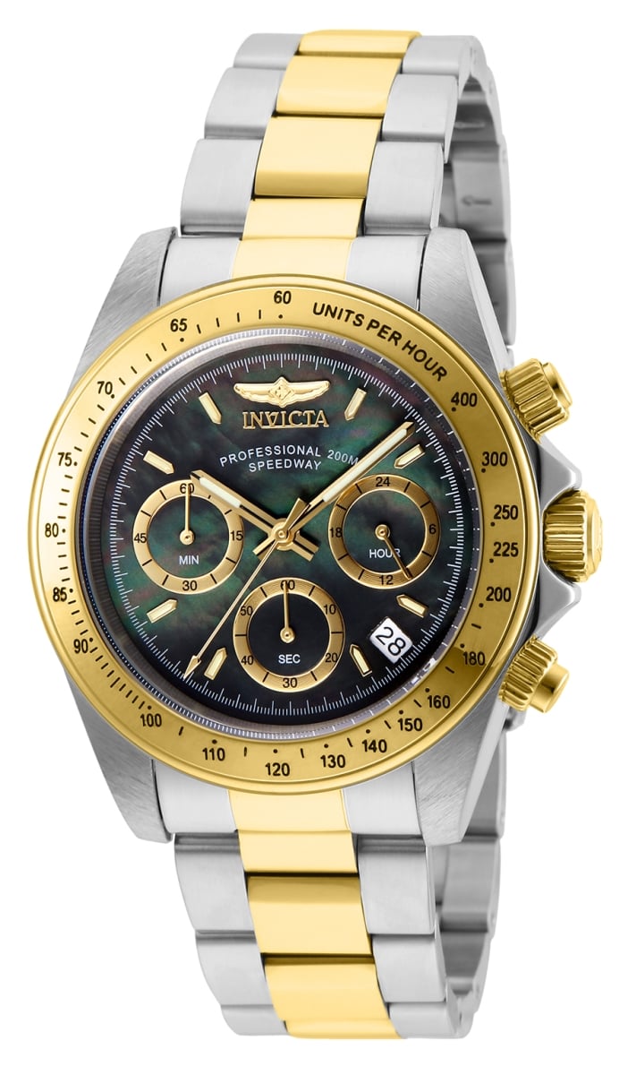 28667 Mens Speedway Quartz Chronograph Black Dial Watch