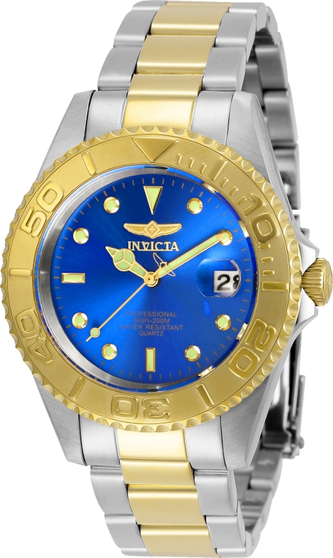 29942 Mens Pro Diver Quartz 3 Hand Blue Dial Watch