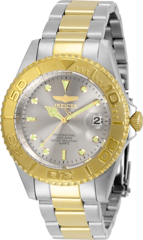 29943 Mens Pro Diver Quartz 3 Hand Grey Dial Watch