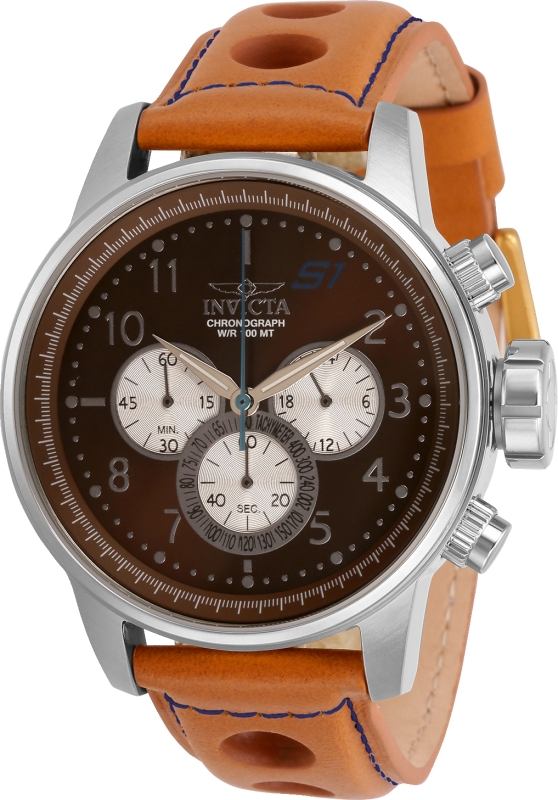 Mens S1 Rally Quartz Chronograph Brown & Antique Silver Dial Watch