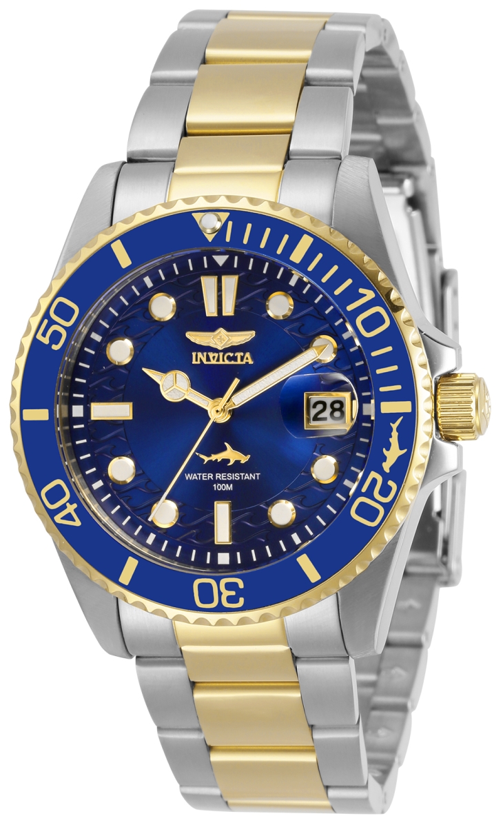 Womens Pro Diver Quartz 3 Hand Blue Dial Watch