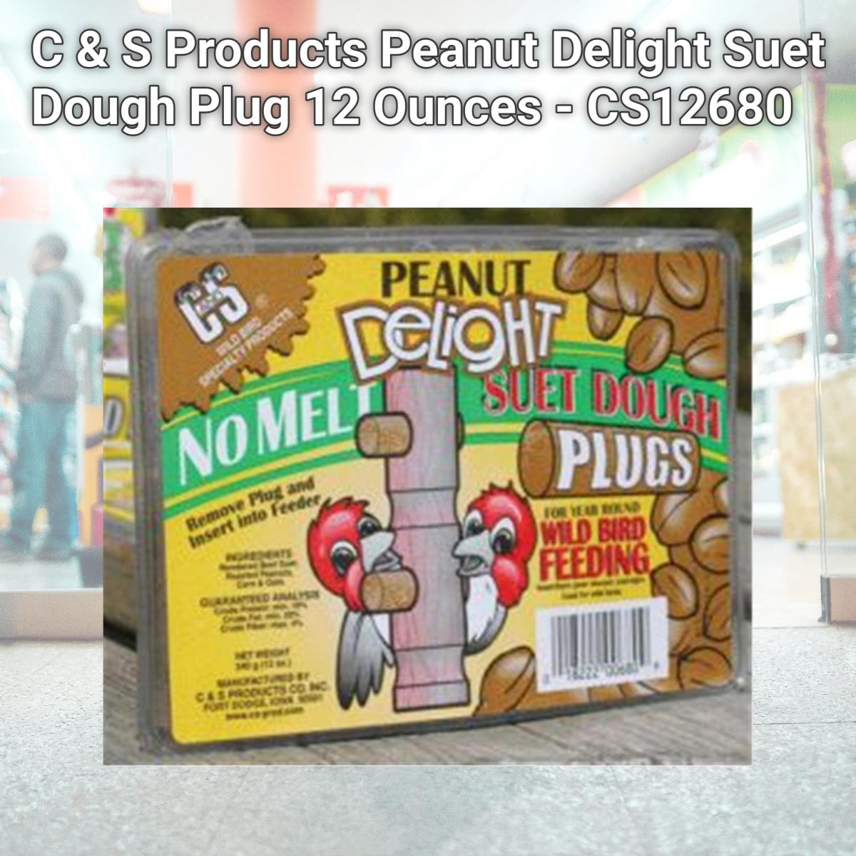 Picture of C & S Products Peanut Delight Suet Dough Plug 12 Ounces - CS12680
