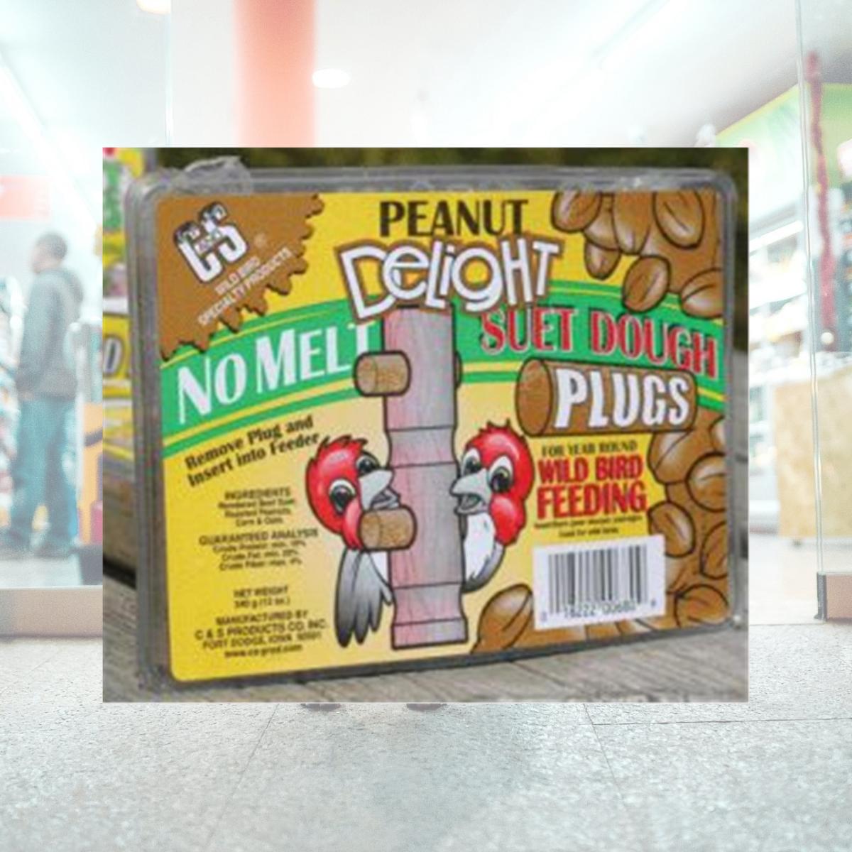 Picture of C & S Products Peanut Delight Suet Dough Plug 12 Ounces - CS12680