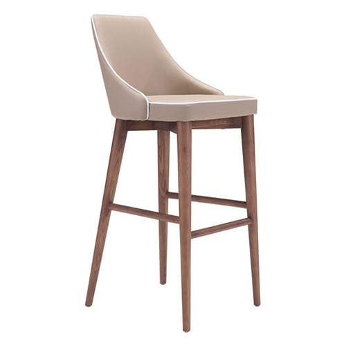 100281 Moor Bar Chair - Beige -  Zuo