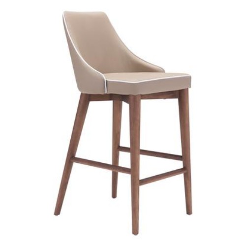 100279 Moor Counter Chair - Beige -  Zuo