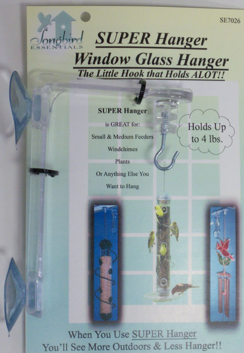 Picture of Songbird Essentials SE7026 4&quot; x 2&quot; x 6&quot; Clear Acrylic Window Hanger
