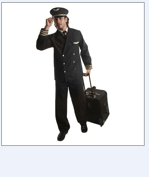 Adult Pilot Costume with Jacket - Size XX Large