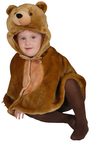 Picture of Dress Up America 268-10 Cuddly Little Brown Bear Costume Set - Size 10