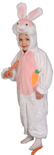 Picture of Dress Up America 270-10 Cozy Little Bunny Costume Set - Size 10