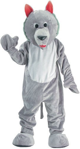 Hungry Wolf Mascot Costume Set - Large