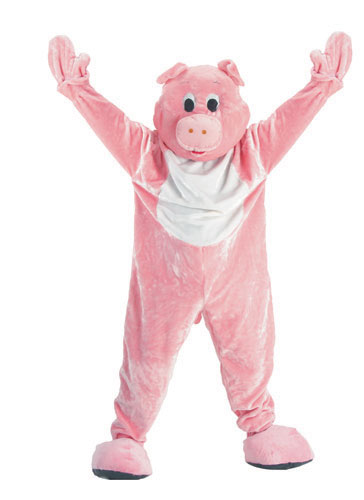 Picture of Dress Up America 303-Adult Adult Pig Mascot Costume Set - Adult