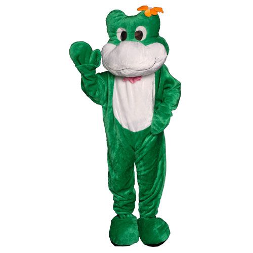 Picture of Dress Up America 358-Adult Frog Mascot Costume - One Size Fits Most