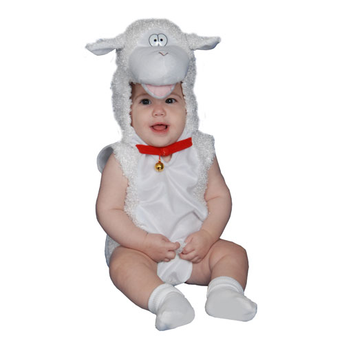 Picture of Dress Up America 363-0-6 Baby Plush Lamb Costume - Size 0-6 Months