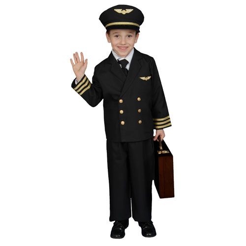 Pilot Boy Jacket Costume - Size Toddler T4