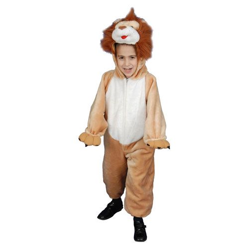 Kids Plush Roaring Lion Costume - Size Large 12-14