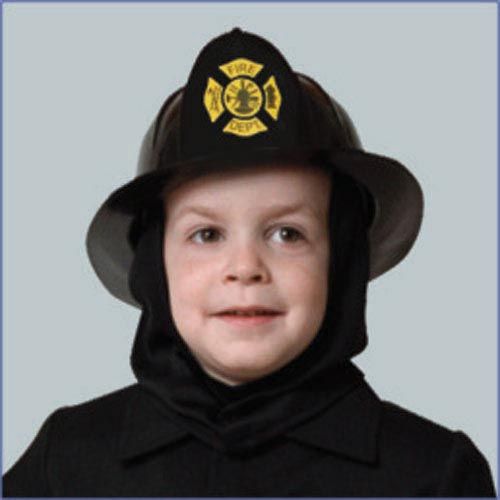 Black Fire Helmet Costume Accessory for Kids - One Size Fits All