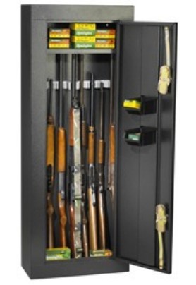 Picture of Homak HS30103660 Gloss Black 8 Gun Cabinet