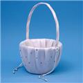 Ivy Lane Design A01080FB/WHT Celebrity Flower Girl Basket - White Ivy Lane Design A01080FB/WHT Celebrity Flower Girl Basket - White
