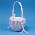 Ivy Lane Design A01075FB/WHT Calla Lily Flower Girl Basket - White Ivy Lane Design A01075FB/WHT Calla Lily Flower Girl Basket - White