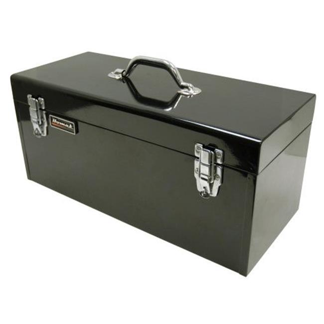 Homak BK00120920 20 Inch Black High Tool Box with Black Metal Tray