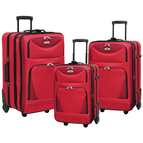 TPRC Lexington 3 Piece Expandable Luggage Set Travelers Club PR-24103-EX-201