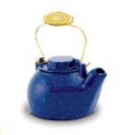 Picture of Minuteman T-16-BL 2.5 Quart Cast Iron Humidifying Kettle - Blue