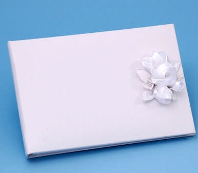 41A Amour Guest Book - White