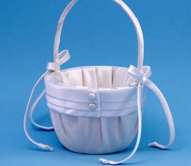 Picture of Ivy Lane Design 59V Audrey Flower Girl Basket - White