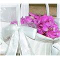 Ivy Lane Design 4UT Grace Flower Girl Basket - White Ivy Lane Design 4UT Grace Flower Girl Basket - White