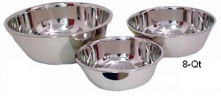 Picture of Lindy s 48D8 8-Quart Extra Heavy Stainless Steel Mixing Bowl