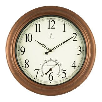 Picture of Chaney Clock 50314 Balmoral Antique Copper Atomix Atomic Wall Clock