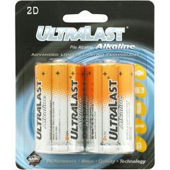 Picture of Ultralast ULAA2D Ultralast Alkaline Batteries - D Cell  2 Pack