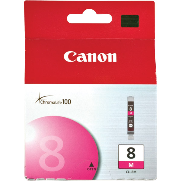 Picture of Canon ChromaLife 100 Dye Ink Cartridge for Canon Photo Printers  Magenta CLI-8M