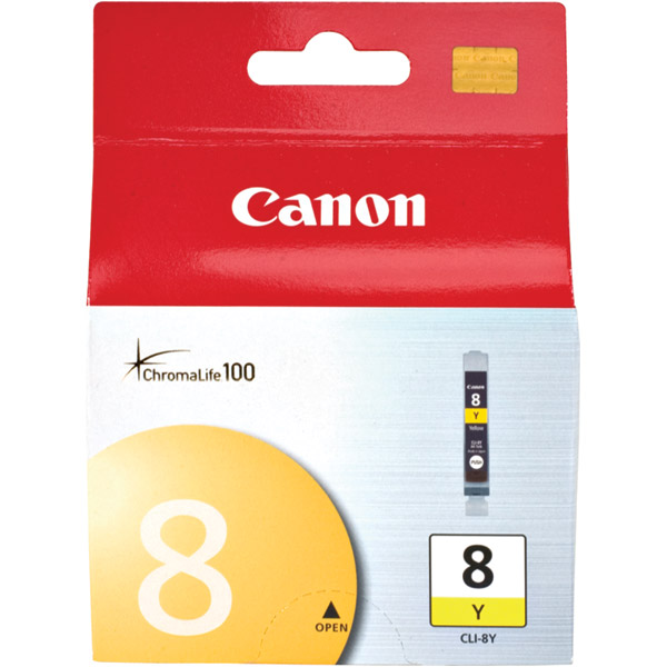 Picture of Canon Compatible ChromaLife 100 Dye Ink Cartridge for Canon Compatible Photo Printers Yellow CLI-8Y
