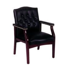 Picture of Boss Button Tufted Guest Chair - B959 - Oxblood Vinyl