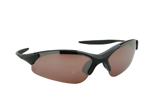 Gator Polarized Rimless Sunglasses - Matte Black - Copper Lens